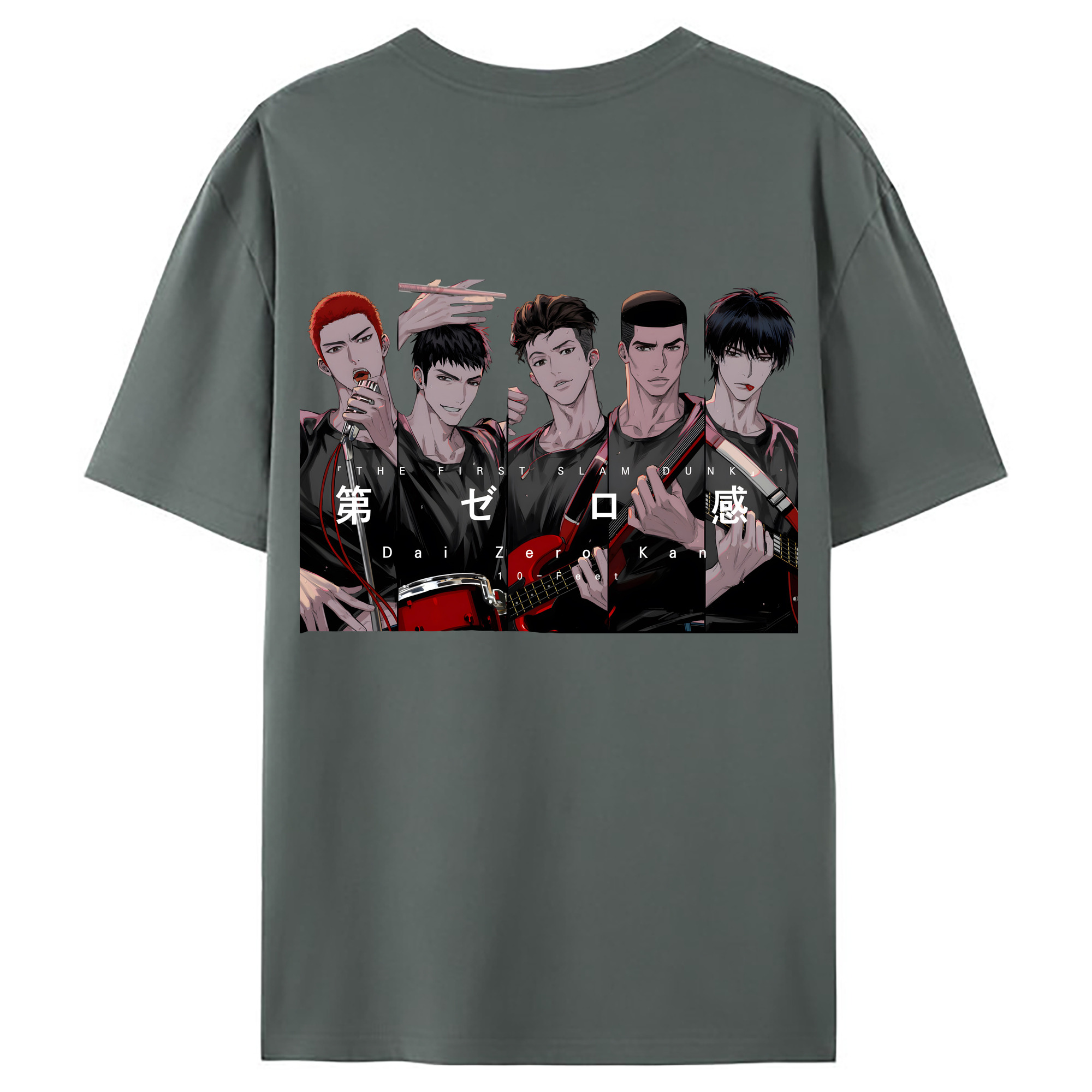 （画像用） SLAM DUNK／スラムダンク 綿100％ メンズ半袖Tシャツ（バックプリント） 通気性